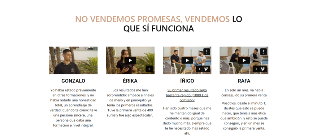 Opiniones de los alumnos de PARTNER 360